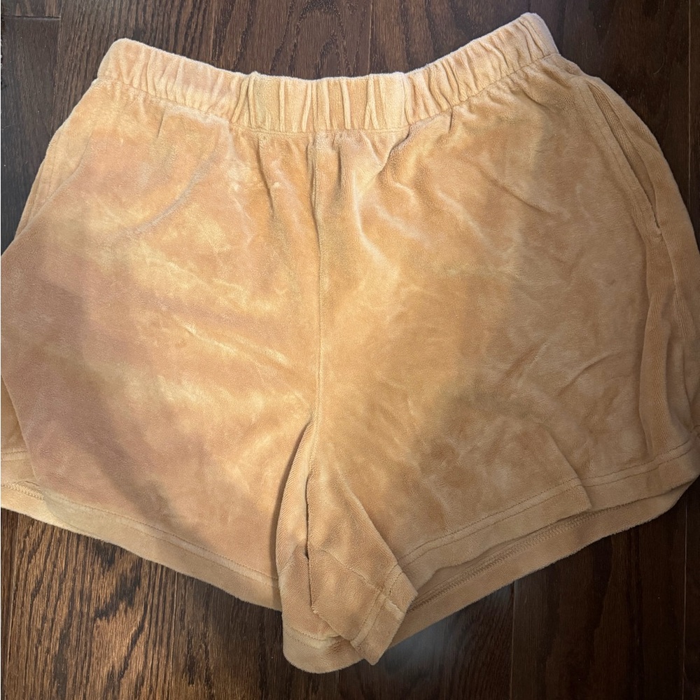 Aerie Tan Brown Terry Shorts